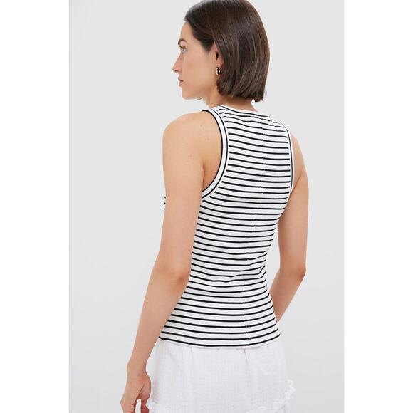 TUCKERNUCK Black Stripe Foley Rib Racerback Tank Size M NWT - Picture 2 of 7